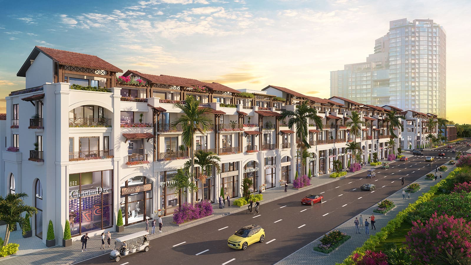 Phối cảnh Shophouse 5 tầng Sun Symphony