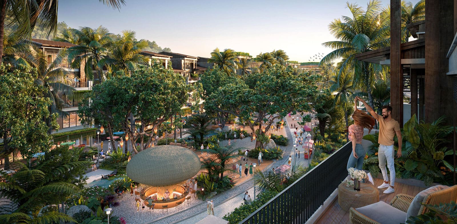 Mô hình bất động sản trong công viên độc đáo tại Sunrise Park Villa